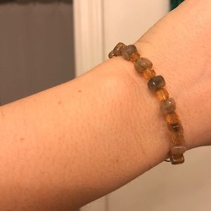 Alex and ani amber beads bracelet